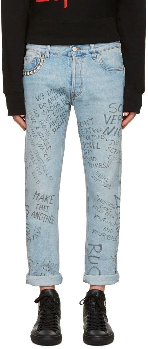 [W2C] Gucci scribbled writing jeans : r/DesignerReps 